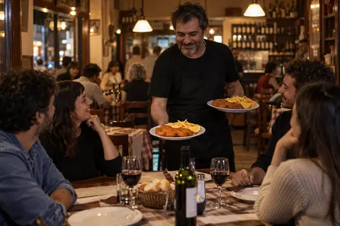 Restaurante de barrio de ejemplo